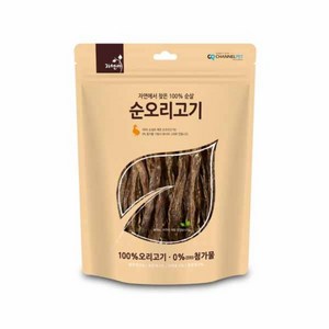 자연애채널펫 자연에서 찾은 100% 순살 강아지간식, 오리고기, 200g, 3개