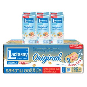 락타소이 태국산 소이밀크 두유, 200ml, 36개