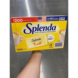 Splenda 제로칼로리 인공 감미료 개별 포장 1200개 No-Caloie Sweetene, 1.2kg