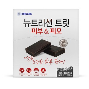 포켄스 뉴트리션 트릿 강아지 눈물 관절 피부 면역 영양제 100P, 800g, 1개