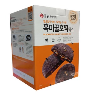 큐원 흑미꿀호떡 믹스, 400g, 3개