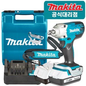 마끼다 DIY 18V 임팩트 렌치 12.7mm 200N.m TW202D001 + 배터리 + 충전기 세트, 1세트