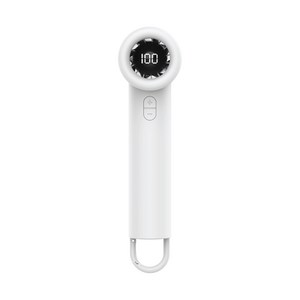 SHKORAE 초강력 100단 터빈 휴대용 미니 손선풍기, 화이트