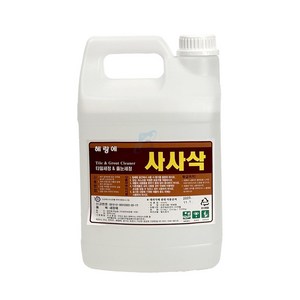 사사삭 화장실 줄눈 세정제 4L 강력 바닥 타일 욕실 청소 찌든때 그라우트 변기 소변, 1개