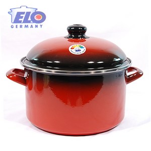 이엘오 독일 elo냄비 쿡포트 24cm(양수) 깊은형 법랑냄비 곰솥 인덕션냄비, 24cm, 레드