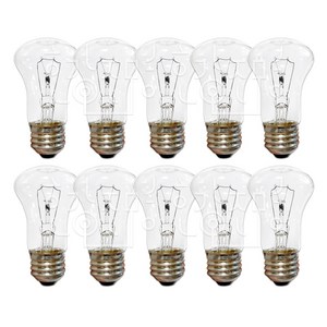 일광 국내산 백열전구 크립톤 전구 60W (220V) 10개입 투명, 전구색, 10개