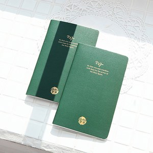 위드지저스 청현재이 좋은노트S-택1 성경말씀 캘리그라피 성경공부 교회학교 말씀노트, S04.그린
