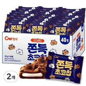청우 오즈랜드 쫀득 초코칩 쿠키, 800g, 2개
