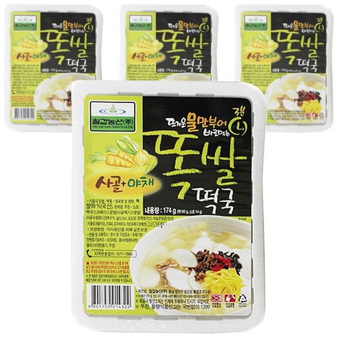 칠갑농산 똑쌀 떡국, 4개, 174g