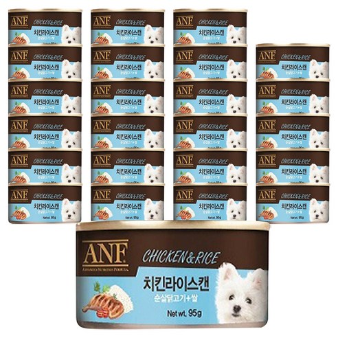 ANF 강아지 치킨라이스캔, 치킨라이스맛, 95g, 24개