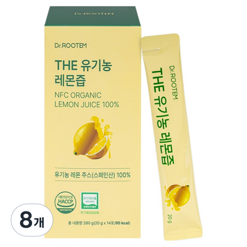 닥터루템 정품 THE 유기농 레몬즙 스틱, 20g, 112개