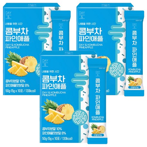 데이앤 콤부차 파인애플, 5g, 10개입, 3개