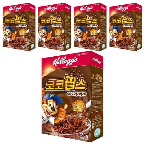 코코팝스 시리얼, 460g, 5개