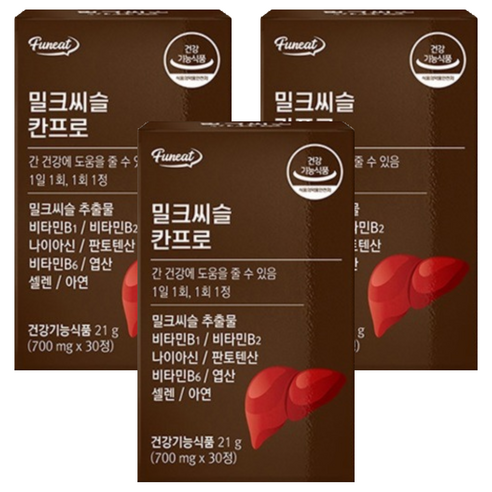 퍼니트 밀크씨슬 칸프로 21g, 30정, 3개