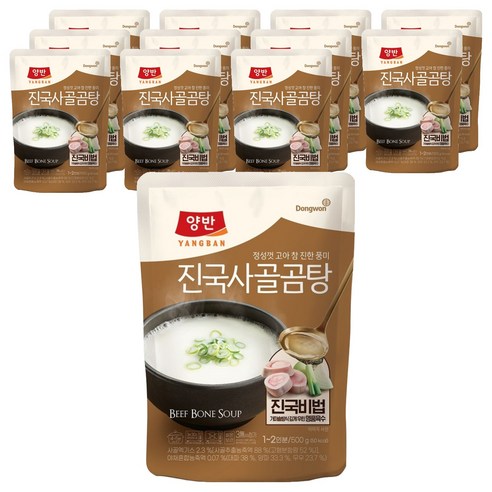 양반 진국 사골곰탕, 500g, 12개