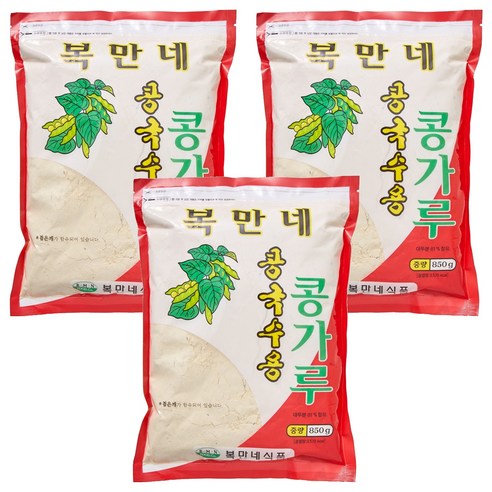 복만네 콩국수용 콩가루, 850g, 3개