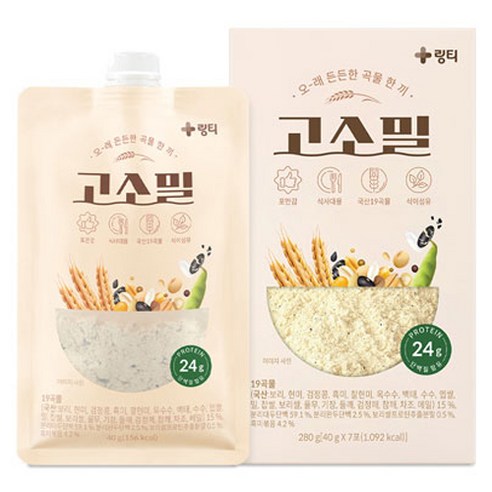 링티 고소밀 쉐이크 미숫가루맛 7p, 280g, 1개