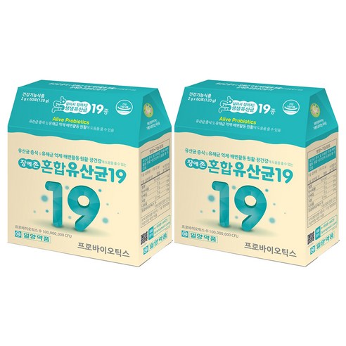 일양약품 장에존 혼합유산균 2개월분, 120g, 2개