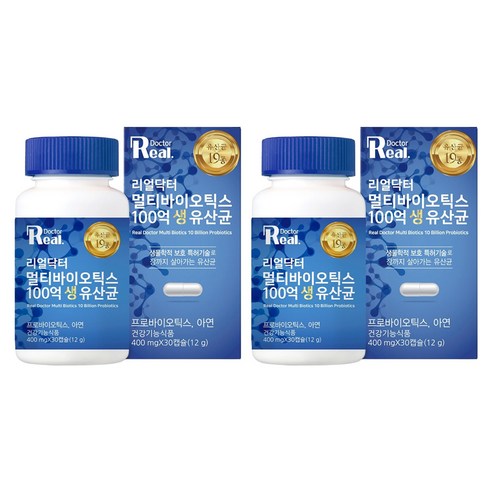리얼닥터 멀티바이오틱스 100억 생유산균 12g, 30정, 2개