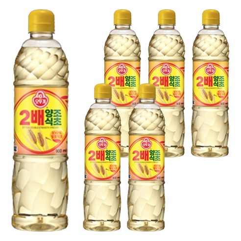 오뚜기 2배 양조식초, 900ml, 6개