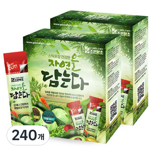 굿허브 조은약초 자연을 담는다 스틱형 칡환, 240개, 3g