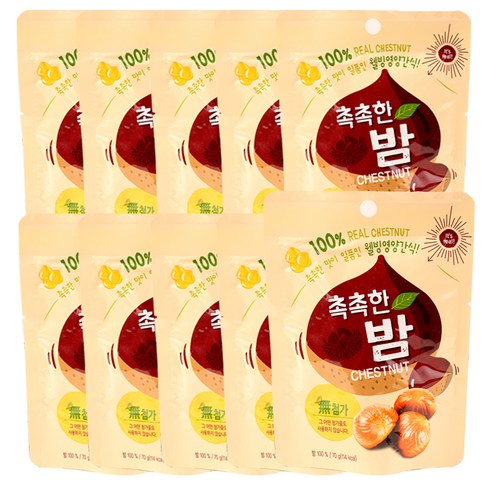 촉촉한 밤, 70g, 10개