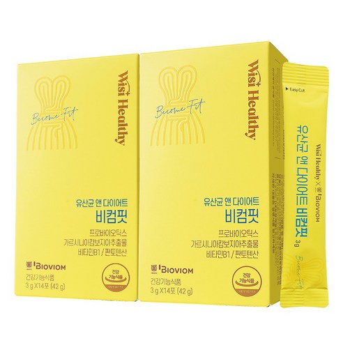 위시헬씨 유산균 앤 다이어트 비컴핏, 14회분, 2개