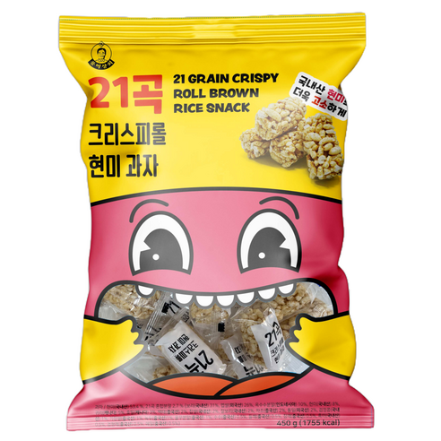 풍미상회 21곡 크리스피롤 현미과자, 450g, 1개