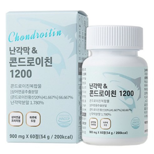 지비엠에스 난각막 콘드로이친 1200 영양제 54g, 1개, 60정