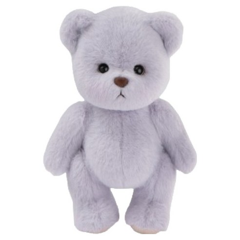 테디테일즈 레나베어 단모 인형 S + 쇼핑백, 20cm, 퍼플그레이, 1개