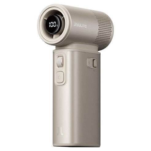 지수라이프 BLDC 100단 무선 미니 휴대용 선풍기, Handheld Fan Ultra 2, Champagne Brown