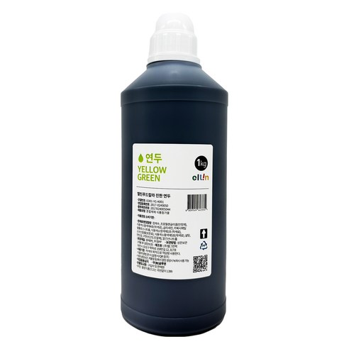엘틴 푸드칼라 식용색소 진한 연두, 1kg, 1개