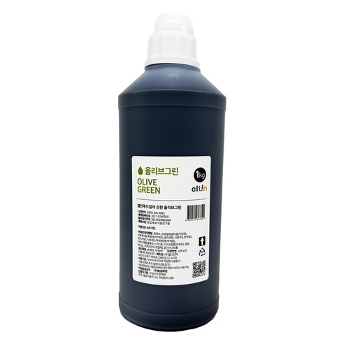 엘틴 푸드칼라 식용색소 진한 올리브그린, 1kg, 1개