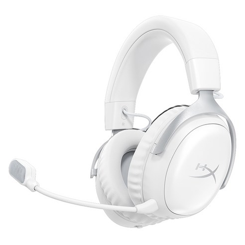 하이퍼엑스 클라우드3 S 무선 게이밍 헤드셋, AX6G1AA, 화이트, 200시간, 멀티단자