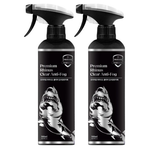블랙샤크 자동차 유리 성에 김서림 방지제, 2개, 500ml
