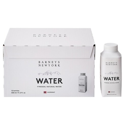 바니스뉴욕 노르웨이 퓌레스달 내추럴 워터, 330ml, 12개