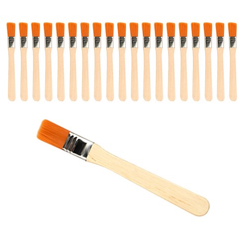 올커버 백붓 목공 인테리어 DIY 칠작업용 페인트붓, 20개