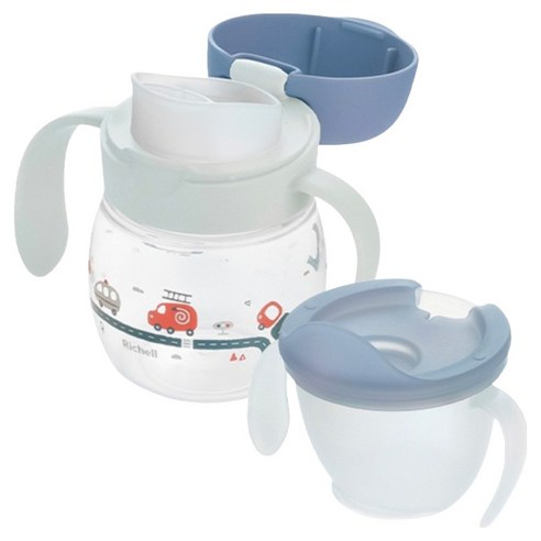 릿첼 이지 드링킹 트레이닝 200ml 세트, 네이비블루, 1세트