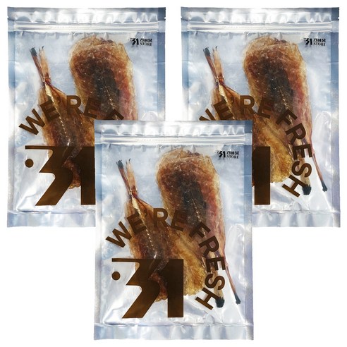 31건어물 통순살 꼬리아귀포, 3개, 170g(5마리)