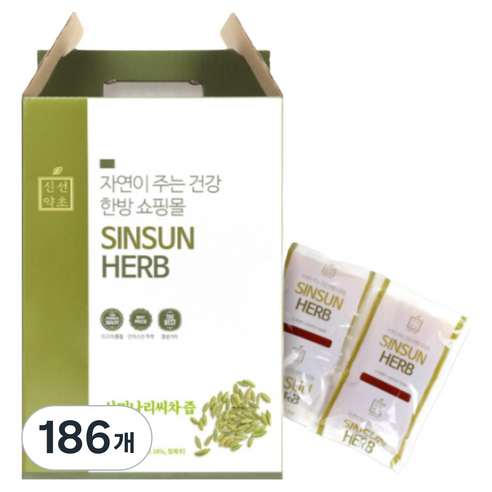 신선약초 산미나리씨차즙, 110ml, 186개
