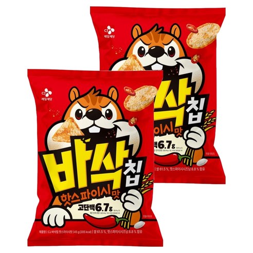 CJ제일제당 바삭칩 핫스파이시맛