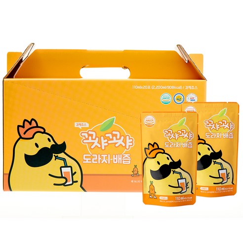 꼬샤꼬샤 도라지 배즙, 110ml, 20개