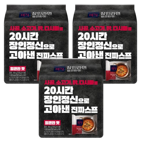 더미식 장인라면 얼큰한맛 116g