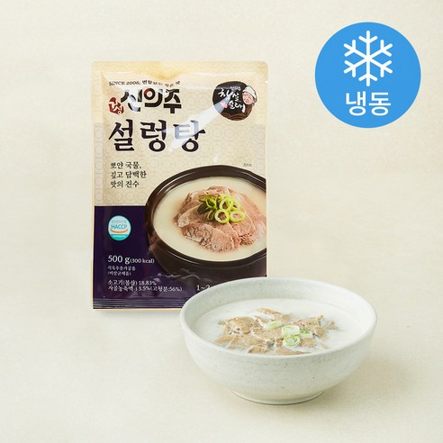 [로켓프레시] 신의주찹쌀순대 신의주 설렁탕 1~2인분 (냉동), 500g, 1개