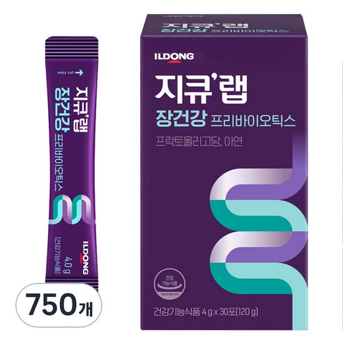 지큐랩 장건강 프리바이오틱스, 4g, 750개