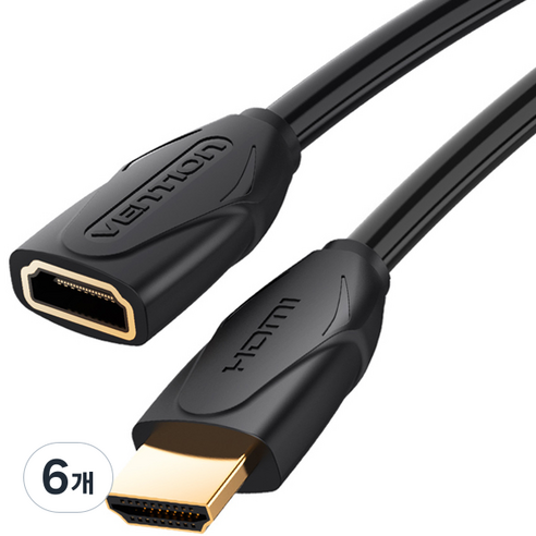 벤션 4K HDMI 연장 케이블, 6개, 0.5m