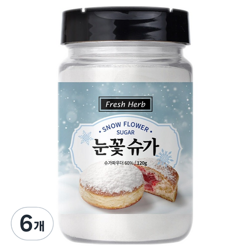신선약초 눈꽃 슈가, 120g, 6개