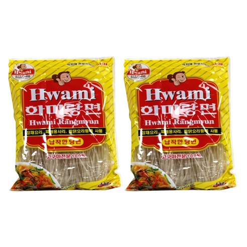 화미 납작한 당면, 1kg, 2개