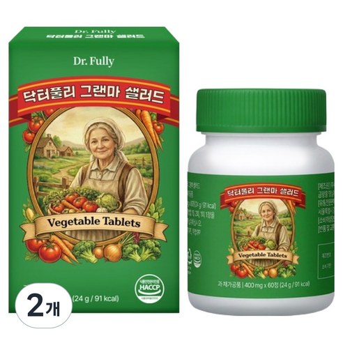 닥터풀리 그랜마 샐러드 24g, 2개, 60정