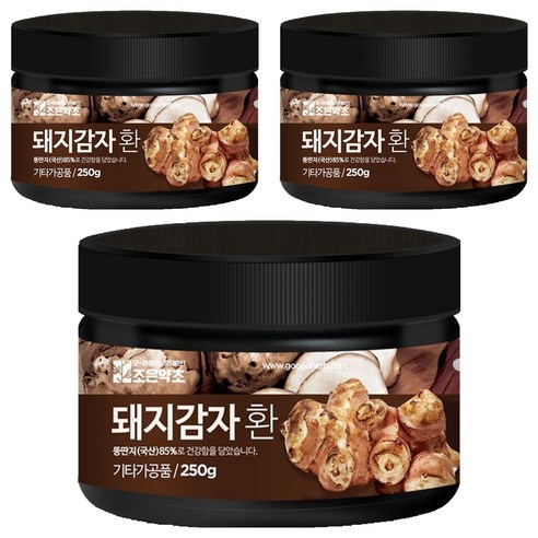 조은약초 프리미엄 돼지감자환, 3개, 250g